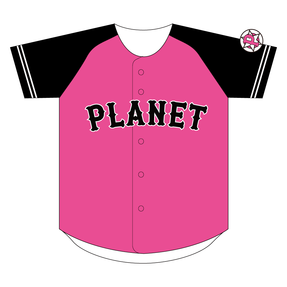 公式野球ユニフォーム ベースボール（ピンク×ブラック）