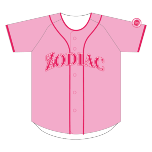 公式野球ユニフォーム 22-B（ピンク） 表