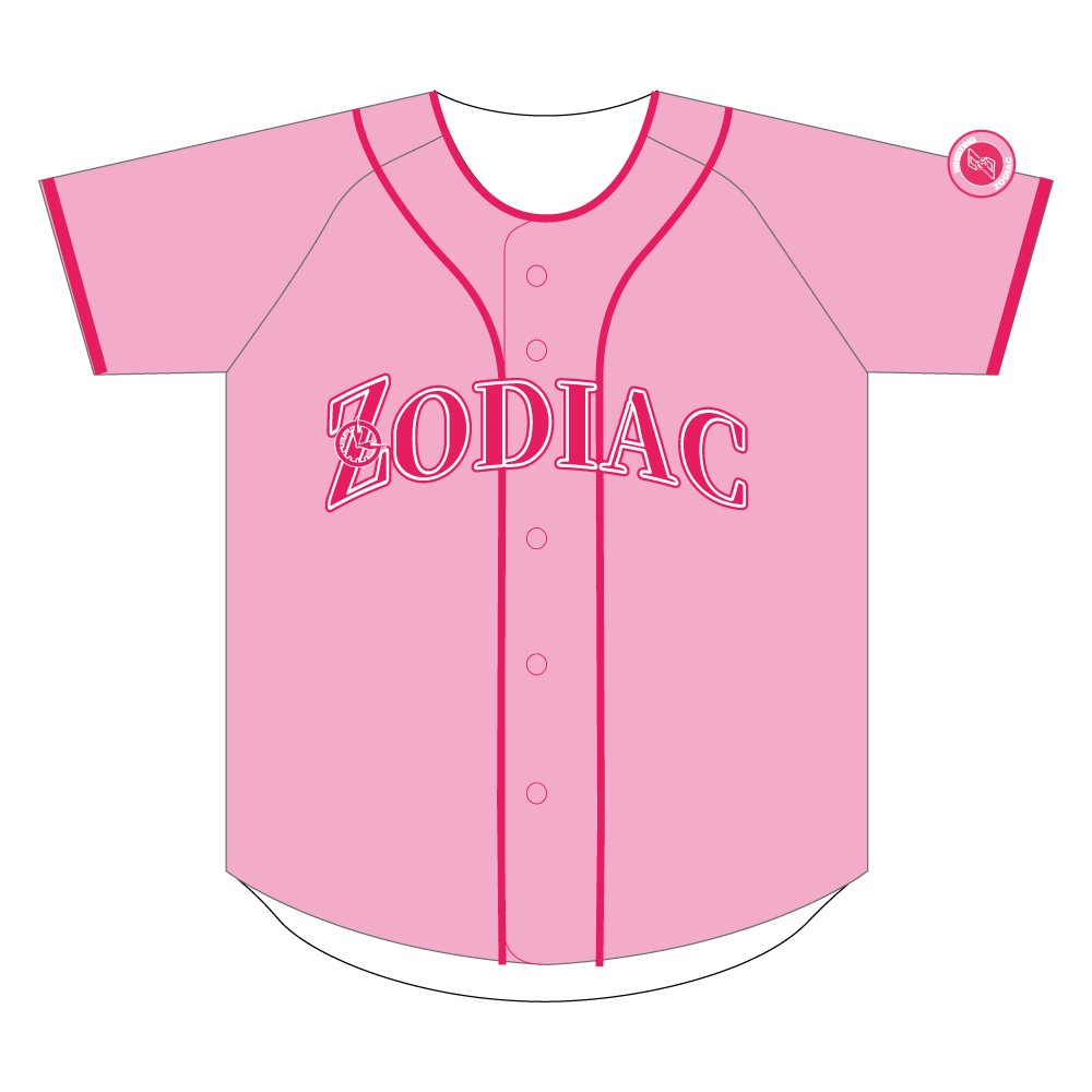 公式野球ユニフォーム アーチロゴ（ピンク）