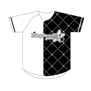 野球ユニフォーム ダイヤチェック（ブラック×チャコール）