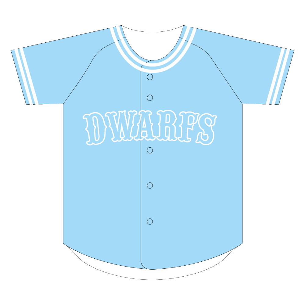 野球ユニフォーム Dwarfs（ブルー）
