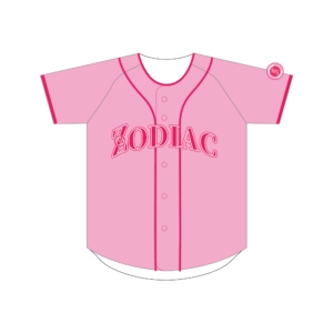 野球ユニフォーム ロゴアーチ（ピンク）