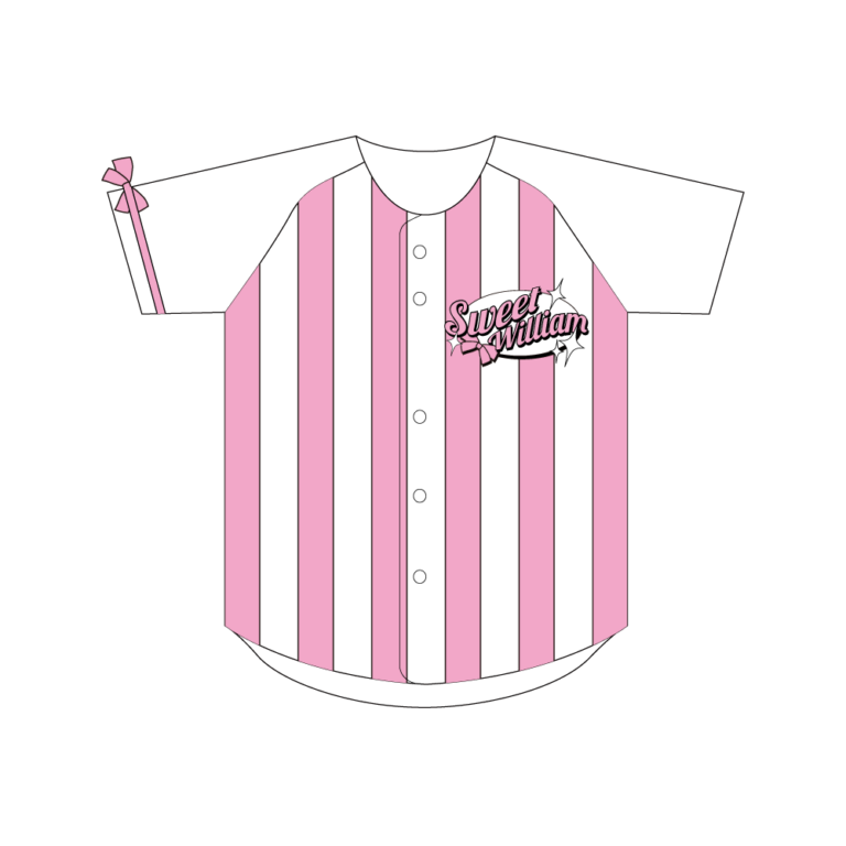 野球ユニフォーム ストライプ（ピンク）
