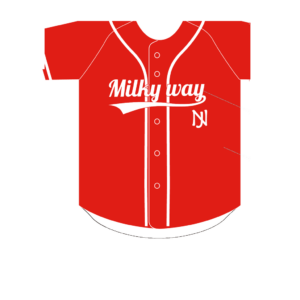 official-baseball-script-logo-red-gray front