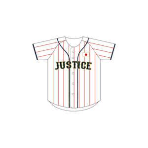 公式野球ユニフォーム ストライプ（グレー×イエロー） 表 Illustrator通常書き出し修正版
